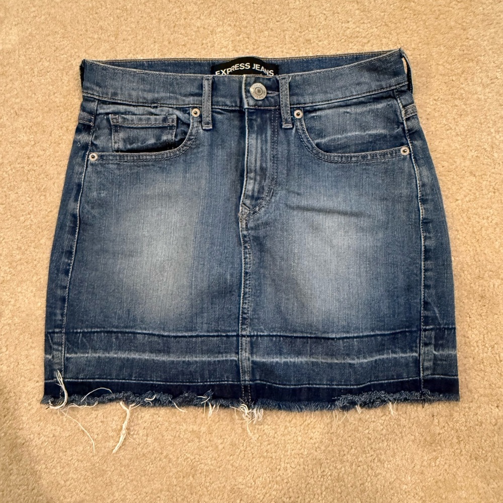 Express Jean Skirt (Size 0) NWOT